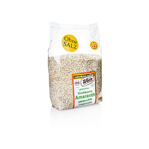 Puffed amaranth, whole grain, Wertz, organic, 125 g
