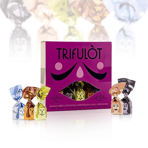Mini Trüffelpralinen "trifulòt", 5 Sorten, Tartuflanghe, 70 g, 10 St