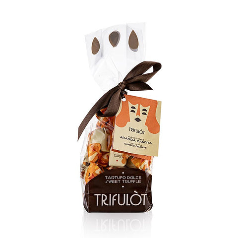 Mini Trüffelpralinen "trifulòt", Orange, ca. 7 g, Tartuflanghe, 180 g