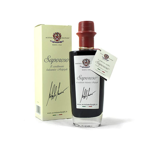 Balsamico Condiment "Saporoso", 6 Jahre, Eichen- & Akazienholzfass, Malpighi, 100 ml