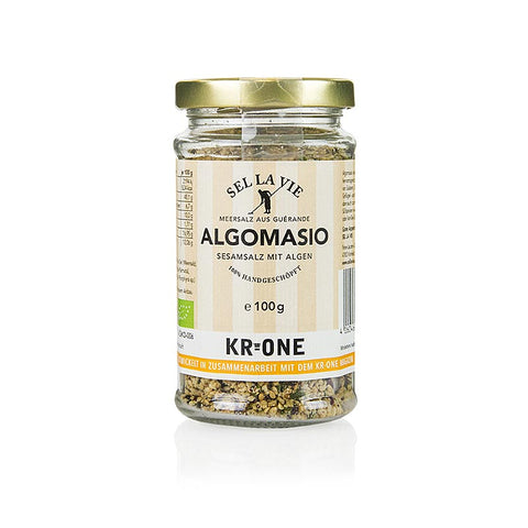Algomasio, sesame salt with seaweed, Sel la Vie, organic, 100 g