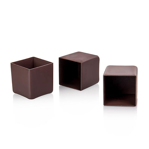 Chocolate mold - cube, dark, 41x41mm, Michel Cluizel (23130), 600 g, 40 pieces