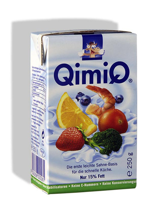 QimiQ Classic Natur, zum Kochen, Backen, Verfeinern, 15% Fett, 250 g