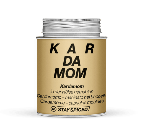 Cardamom ground in the pod