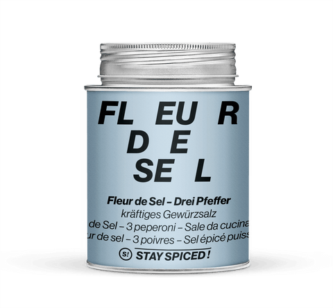 Fleur de Sel / Flor de Sal - Three Pepper