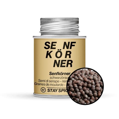 Senfkörner schwarzbraun, ganz