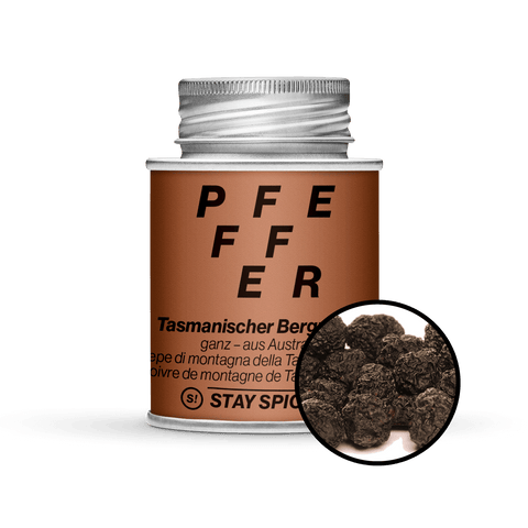 Tasmanischer Bergpfeffer schwarz-ganz,