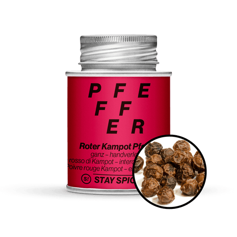 Roter Kampot Pfeffer - ganz