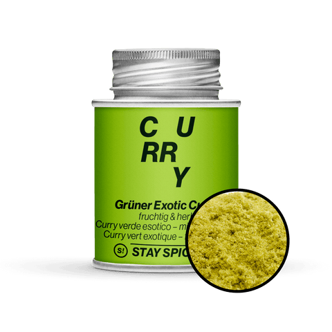 Grüner "Exotic" Curry, fruchtige Mischung