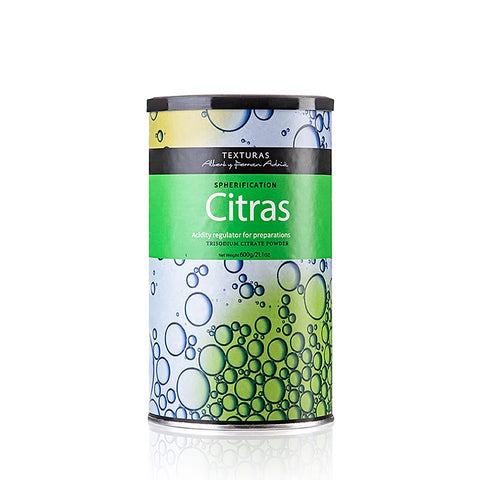 Gebinde-24-Citras (Natriumcitrat), Texturas Ferran Adrià, E 331, 600 g