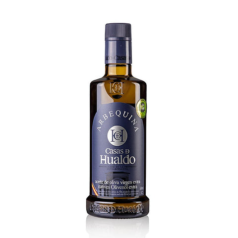 Gebinde-12-Natives Olivenöl Extra Casas D Hualdo, 100% ARBEQUINA, Spanien, 500 ml