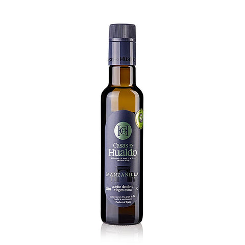 Gebinde-12-Natives Olivenöl Extra Casas D Hualdo, 100% MANZANILLA, Spanien, 250 ml