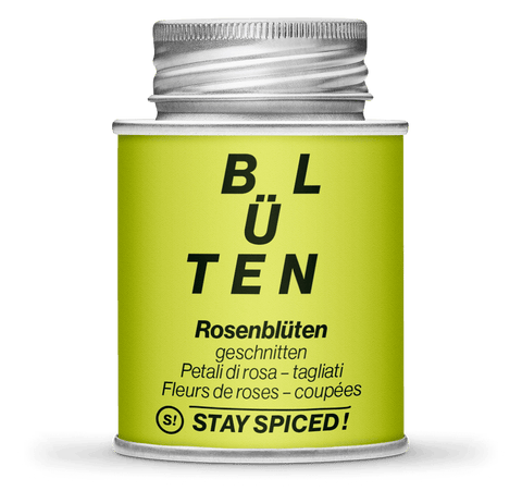 Rosenblüten geschnitten