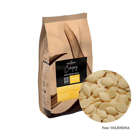Gebinde-3-Valrhona Compoz Schokoladen - Zucker-Kakaobutter-Basis, Callets, 3 kg