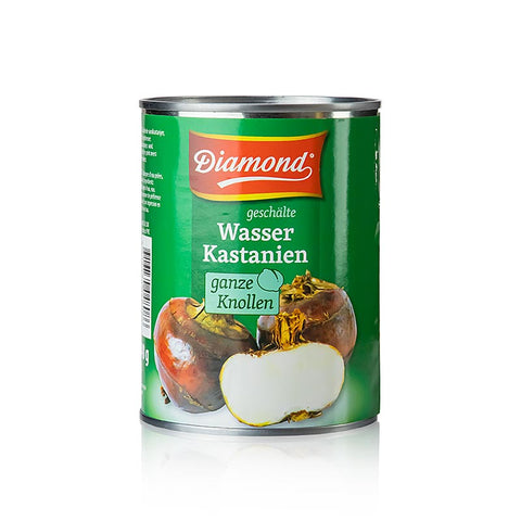 Water chestnuts, peeled, in water, Diamond, 540 g