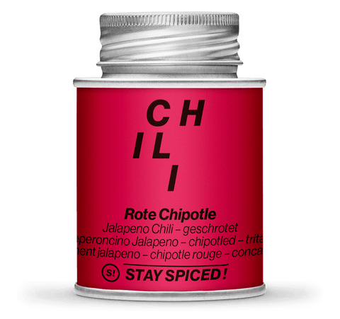 Jalapeno-Chili rot "Chipotled" geschrotet
