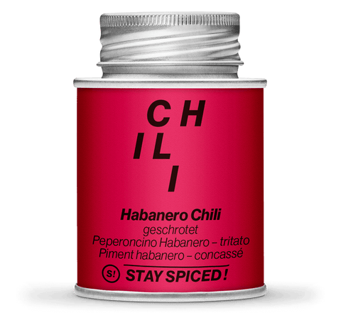 Habanero Chili orange geschrotet