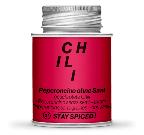Chili / Peperoncino rot mild geschrotet ohne Saat
