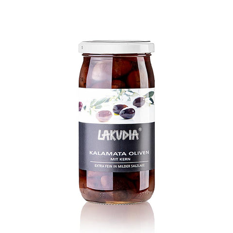 Kalamata olives, with pit, Lakudia, 355 g