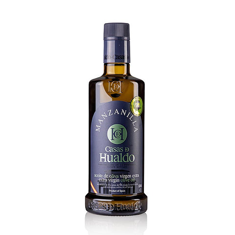 Gebinde-12-Natives Olivenöl Extra Casas D Hualdo, 100% MANZANILLA, Spanien, 500 ml