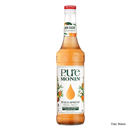 Monin PURE - Peach Apricot (Pfirsich - Aprikose), ungesüßt, 1:25, 700 ml