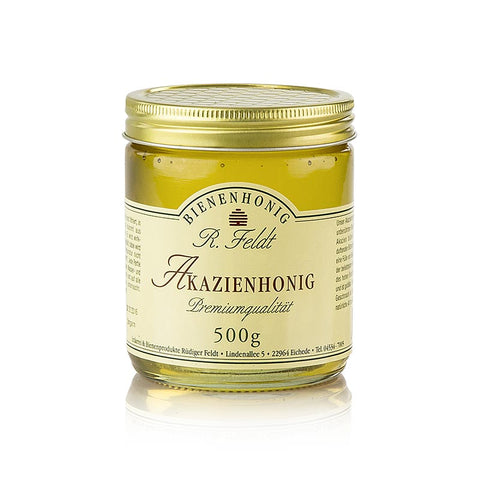 Acacia honey, Hungary, slightly golden, liquid, delicately sweet, good for sweetening, 500 g