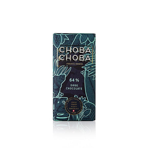 Dark Chocolate 64%, Bitter Schokoladen Tafel, Choba Choba, BIO, 91 g