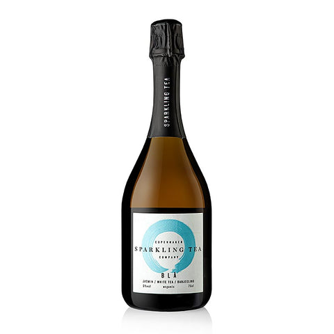 Gebinde-6-Copenhagen Sparkling Tea BLA Jasmin, weißer Tee, Darjeel. alkoholfrei, BIO, 750 ml