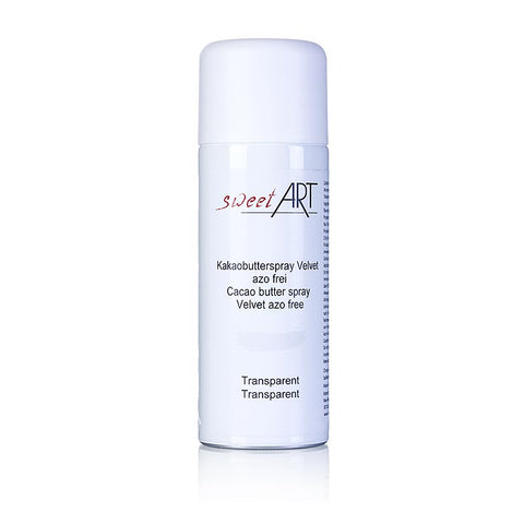 Kakaobutter Spray, Velvet/Samt Effekt, farblos, Sweet Art, 400 ml