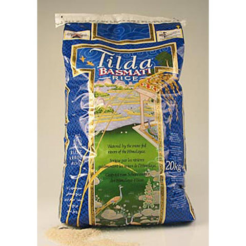 Basmati rice, Tilda, in a practical zip-lock bag, 20 kg