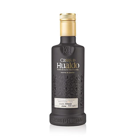 Gebinde-6-Natives Olivenöl Extra Casas D Hualdo, Reserva De Familia, Cuvee, Spanien, 500 ml