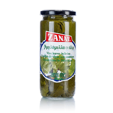 Vine leaves, in salt water, 430 g, approx. 60 pieces