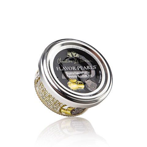 Gebinde-12-Perles D´Huile - Olivenölkaviar mit Trüffel, Perlen aus Olivenöl (spherical), 45 g