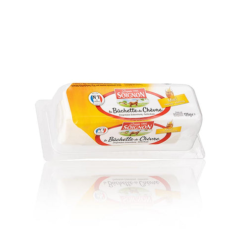 Ziegenfrischkäse Rolle, mit Honig, Soignon (Bûche de Chèvre), 125 g