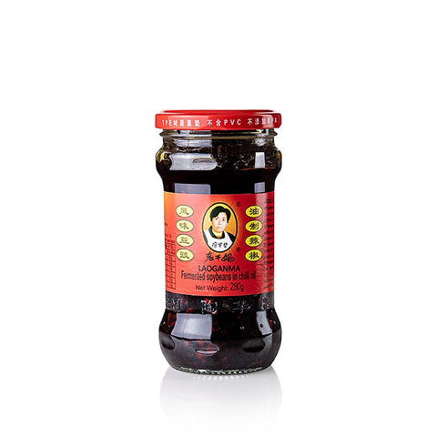 Gebinde-24-Chiliöl mit fermentierter Sojabohne, Lao Gan Ma, 280 g