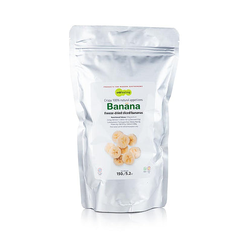 TÖUFOOD LYOFËELING BANÄNA, gefriergetrocknete Banane, Scheiben, 150 g