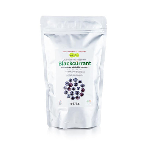TÖUFOOD LYOFËELING BLACKCÜRRANT, gefriergetrocknete Johannisbeeren, ganz, 150 g