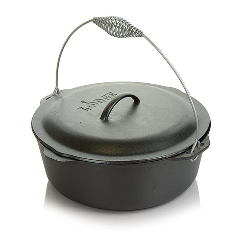 Zubehör - Kochtopf "Lodge Dutch Oven", mit Deckel, für den Smoker, 8,5 Liter, 1 St