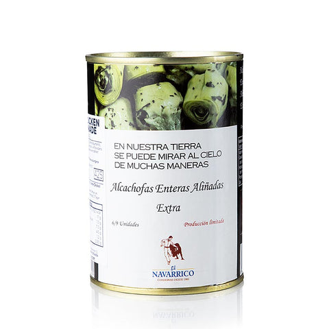 Artichokes with stems, in marinade, 6-9 pieces, Navarrico, 390 g