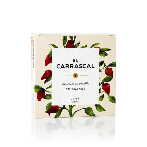 Pimiento Piquillo - Piquillo peppers in their own juice/ 12/18, El Carrascal, 225 g