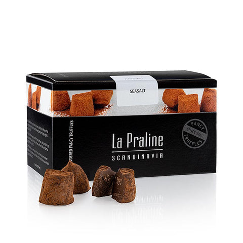 Gebinde-10-La Praline Fancy Truffles,Schokoladentrüffel mit Meersalz, Schweden, 200 g