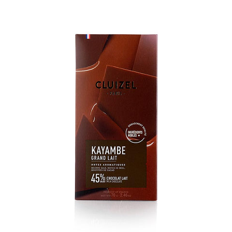 Gebinde-20-Plantagenschokoladentafel Kayambe 45% Milch, Michel Cluizel (12245), 70 g