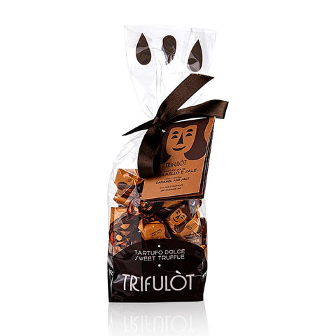 Gebinde-8-Mini Trüffelpralinen "trifulòt", Karamell & Salz, ca. 7 g, Tartuflanghe, 180 g
