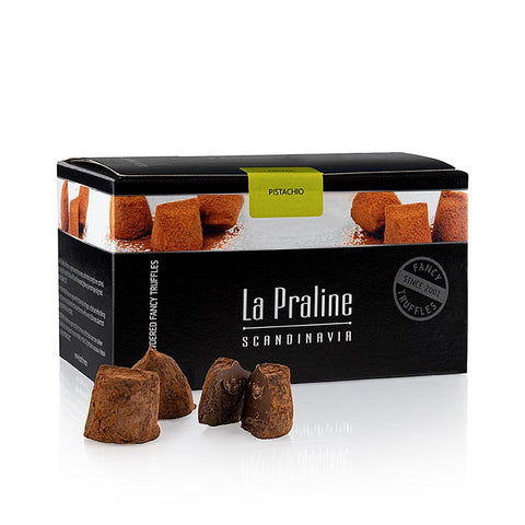 Gebinde-10-La Praline Fancy Truffles, Schokoladentrüffel mit Pistazie, Schweden, 200 g