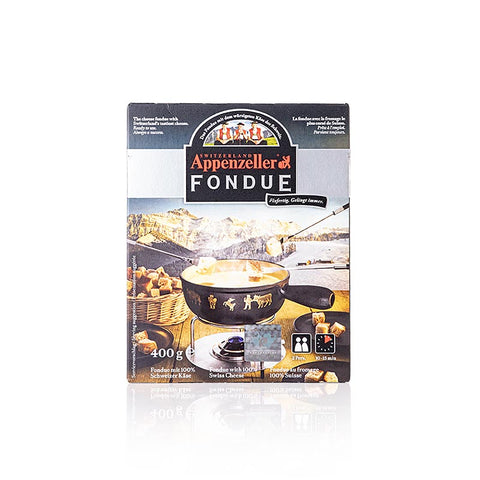 Appenzeller Fondue, schweizer Käsefonduezubereitung, 400 g