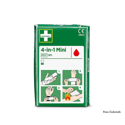 Gebinde-30-Cederroth - Wundverband 4-in-1 MINI, Kompresse & Druckverband, (1911) (Bloodstopper), 1 St