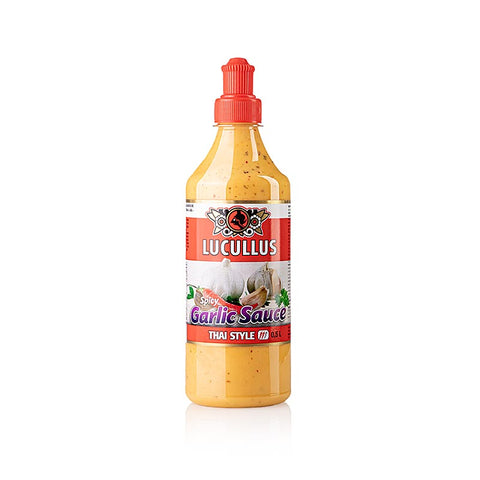 Gebinde-6-Thai Spicy Garlic Sauce, scharfe Knoblauchsauce, LUCULLUS, 500 ml
