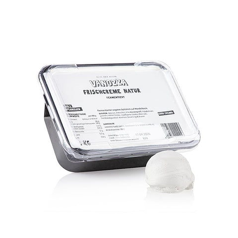 Gebinde-2-Vanozza Frischcreme Natur, vegane Käsealternative, Mandelbasis, 1 kg