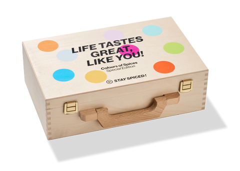 COLOURS OF SPICES | Spice Set | 15-piece wooden box