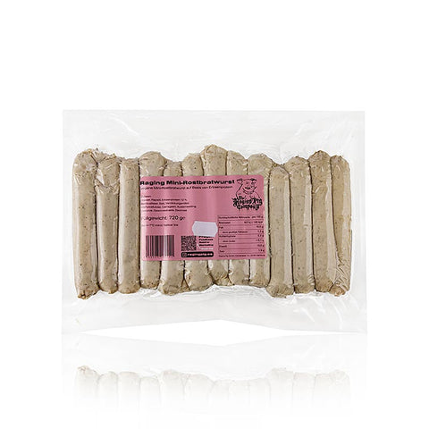 The Raging Pig Company - Mini-Rostbratwurst (vegan), 720 g, 24 St